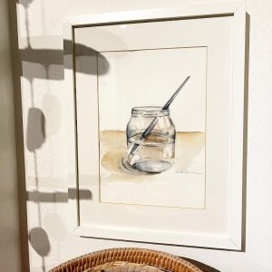 Paintbrush jar aquarelle