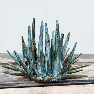 Sea urchin candle holder turquoise