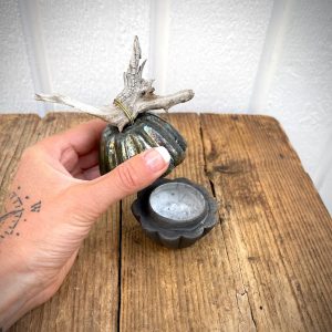 Raku box with driftwood small